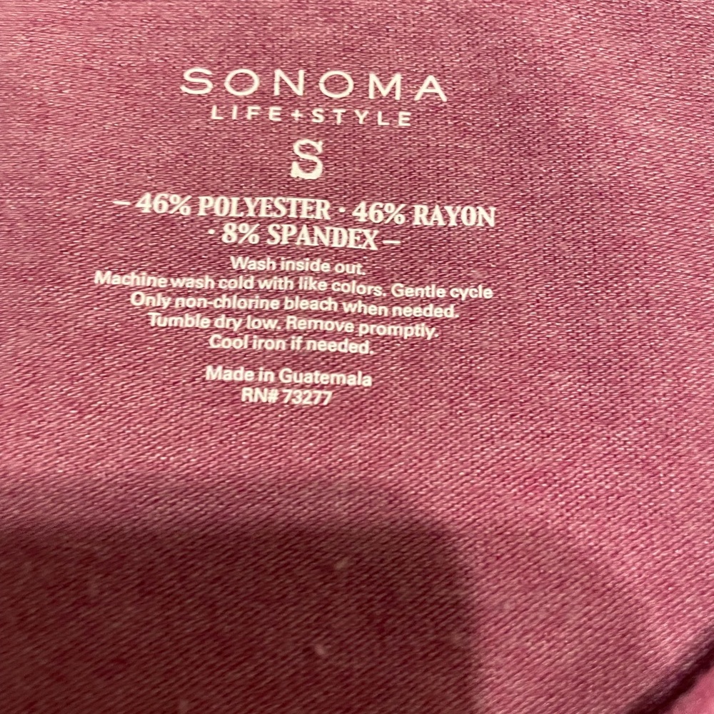Sonoma Pink L.Sleeve